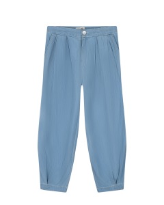 Голубые брюки с защипами Molo