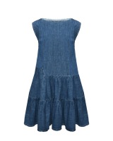 Платье из денима, голубое MM6 Maison Margiela