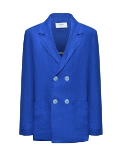 Пиджак с фигурными лацканами, синий Paade Mode