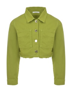 Джинсовая куртка зеленого цвета Miss Grant