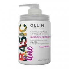 Ollin Professional Восстанавливающая маска с экстрактом репейника, 650 мл (Ollin Professional, Basic Line)