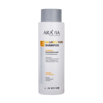 Aravia Professional Шампунь балансирующий себорегулирующий Balance Pure Shampoo, 400 мл (Aravia Professional, Уход за волосами)
