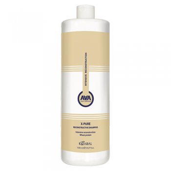 Kaaral Восстанавливающий шампунь для поврежденных волос с пшеничными протеинами X-Pure Reconstructive Shampoo, 1000 мл (Kaaral, AAA)