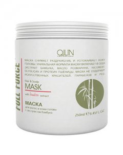 Ollin Professional Маска для волос и кожи головы с экстрактом бамбука, 250 мл (Ollin Professional, Full Force)