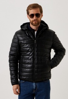 Куртка кожаная утепленная Urban Fashion for Men