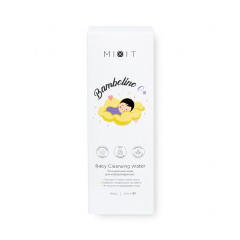 MIXIT Очищающая вода для новорождённых Bambolino 0+ Baby Cleansing Water